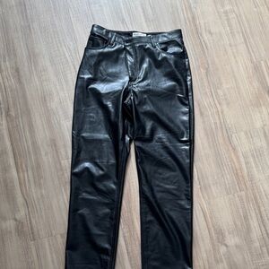 Women’s Black Leather Pants